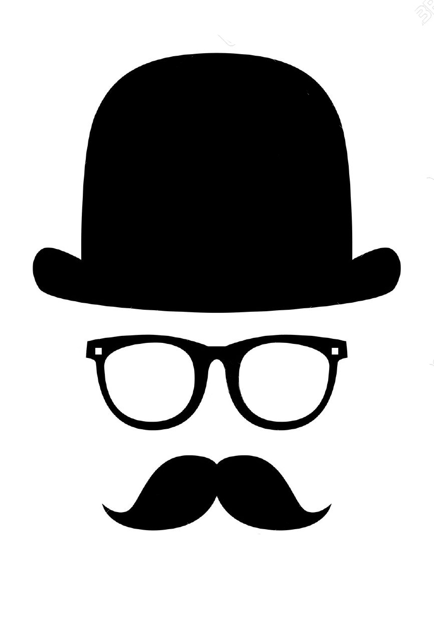 Изображение человека в шляпе с усами
