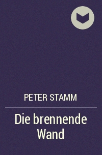 Peter Stamm - Die brennende Wand