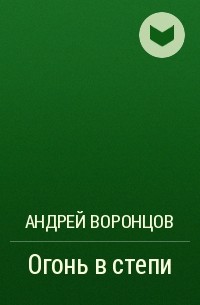 Андрей Воронцов - Огонь в степи