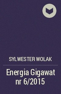 Sylwester Wolak - Energia Gigawat nr 6/2015 