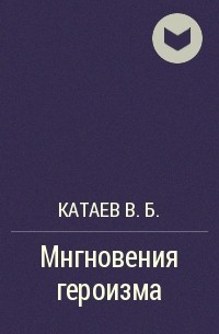 Владимир Катаев - Мгновения героизма