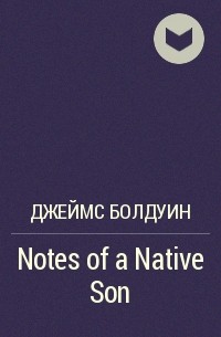 Джеймс Болдуин - Notes of a Native Son
