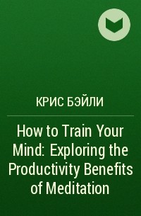 Крис Бэйли - How to Train Your Mind: Exploring the Productivity Benefits of Meditation