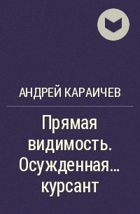 Андрей Караичев - Прямая видимость. Осужденная… курсант
